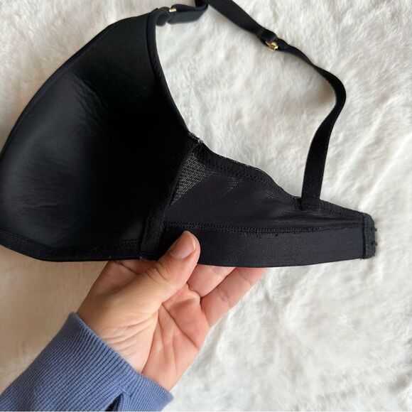 Lively Wireless Lined T-Shirt Bra Black Size Small - Picture 2 of 7